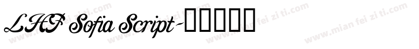 LHF Sofia Script字体转换